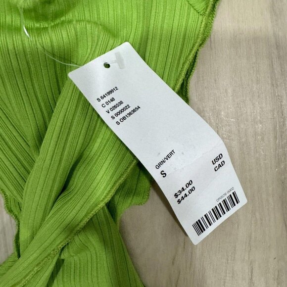 Women’s‎ Urban Outfitters Green Shirt Croptop Size Small - Picture 2 of 6